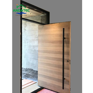 2024 Porte d'entrée coulissante en <span class=keywords><strong>acier</strong></span> inoxydable/aluminium/<span class=keywords><strong>bois</strong></span> porte pivotante avant de sécurité extérieure - Product Image 1