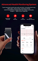 Montre connectée VALDUS VANTA ECG sans écran, prix usine, bracelet de suivi d'activité sportive avec moniteur de fréquence cardiaque, logo personnalisé OEM/ODM