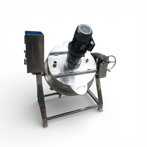 Chaudière mélangeuse à double enveloppe en acier inoxydable Ace, contrôlée par PLC, à chauffage électrique, gaz et vapeur, pour applications en boulangerie et en moulin à farine - Product Image 1