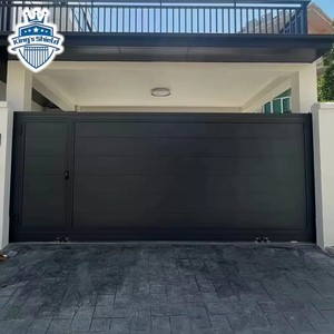 Trang Trí Mới Nhất Chính Thiết Kế Cổng Lối Vào Tự Động Nhôm Hàng Rào Cổng Cửa Nhà Hiện Đại Trượt Slat Cổng - Product Image 2