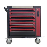 258 pièces outils robuste métal acier outil coffre boîte ensemble CE OEM Garage armoire atelier stockage chariot chariot Caja De Herramientas