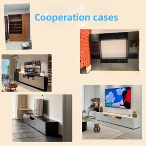 Meuble à chaussures sur mesure <span class=keywords><strong>Billy</strong></span> Wood, meuble de rangement pour salon, design moderne du milieu du siècle, étagère réglable, présentoir sur pied - Product Image 4