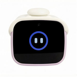 LED Digital Round Alarm Clock with AI Voice Enabled Educational Toy for Kids ABS Material Motorcycle Themed Design - Product Image 1