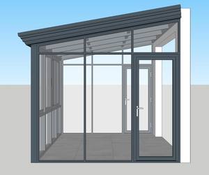 Jardín de invierno independiente, terraza acristalada y casas de cristal, <span class=keywords><strong>solarium</strong></span> de cristal, terraza acristalada en venta - Product Image 1