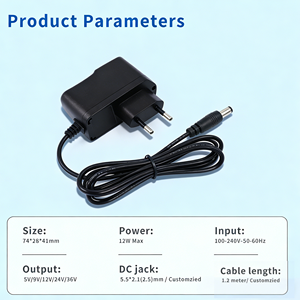 Адаптер-адаптер 5v2.5a V 2,5 a 5,0 v мощность 5 v 2.5a от переменного тока до постоянного тока <span class=keywords><strong>12v</strong></span> 12 V3A настенное крепление <span class=keywords><strong>Ac</strong></span>/<span class=keywords><strong>Dc</strong></span> Путешествия 5 Вольт 1 Ампер Usb зарядное устройство адаптер - Product Image 2