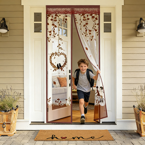 <span class=keywords><strong>Rideau</strong></span> <span class=keywords><strong>de</strong></span> <span class=keywords><strong>porte</strong></span> anti-moustiques magnétique imprimé en polyester, auto-fermant, <span class=keywords><strong>sans</strong></span> perçage, fourni par le fabricant - Product Image 6