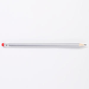 All'ingrosso a buon mercato rotondo colore argento rosso gomma HB matita affilato matite Hotel con Logo OEM - Product Image 5