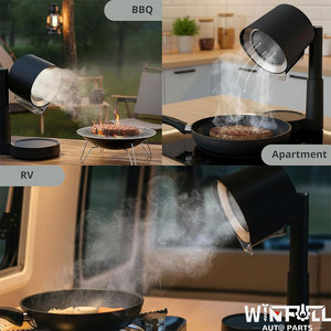 Hotte aspirante électrique portable WIN FULL pour cuisine de camping-car/VR, mini extracteur de fumée sans conduit, 3 vitesses, installation facile - Product Image 6