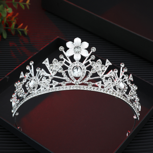 웨딩 크라운 헤어 주얼리 신부 헤어 액세서리 여성 바로크 크라운 라인스톤 크리스탈 티아라 신부 여왕 파티 크라운 선물 - Product Image 3