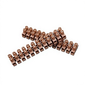 22-12 Awg Huicong 230TH Brownish Red <b>Terminal</b> Block 12 Pole Screw Connection For Electrical Wiring - Product Image 5
