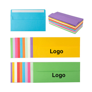 Impresión personalizada de negocios, oficina, escuela, postal, dinero, sobres para cartas, 10 sobres para billetera de <span class=keywords><strong>correo</strong></span> con papel de color autosellado - Product Image 1