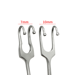 Retractor para Cirugía de Párpado Doble, Retractor para Cirugía de <span class=keywords><strong>Bolsas</strong></span> Oculares, Retractor para Cirugía Oculoplástica, Retractor de Piel, Retractor de Doble Punta - Product Image 3