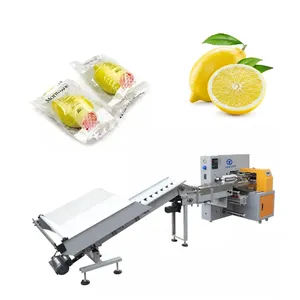 Full Automatic High Quality Horizontal Fresh Fruit Orange Lemon Apple pillow packing machine