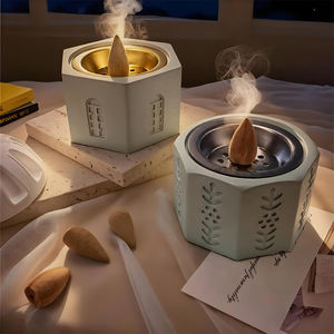 DM1220 Stampo in Silicone 3D <span class=keywords><strong>per</strong></span> Bruciatore di Incenso Mediorientale Fai-da-Te Barattolo <span class=keywords><strong>per</strong></span> <span class=keywords><strong>Candele</strong></span> in Silicone Gesso Cemento Incensiere Stampi <span class=keywords><strong>per</strong></span> Decorazioni <span class=keywords><strong>per</strong></span> la Casa - Product Image 3