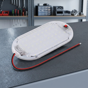Luces Interiores Ovaladas Ultra Delgadas y Súper Brillantes de 48 LED, DC 12-24V, Universales para Camiones, Autocaravanas, Caravanas y Cabinas - Product Image 3