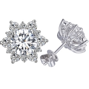 Boucles d'oreilles personnalisées en or 18 carats avec diamants de culture, bijoux, boucles d'oreilles à clous personnalisées - Product Image 2