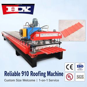 Machine à profilés de toiture trapézoïdaux 910 : Solution clé en main, conception, fabrication, installation, formation, support technique en ligne 24h/24 et 7j/<span class=keywords><strong>7</strong></span> - Product Image 1