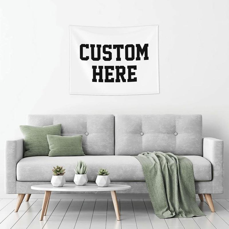 Custom Wall Tapestry Personalized Image Text