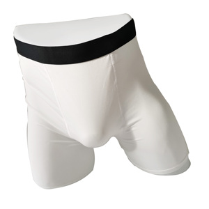 Calzoncillos bóxer de punto para hombre, transpirables, ecológicos, antiestáticos, de secado rápido, de cintura media, con cinturilla negra, de elastano/poliéster. - Product Image 4