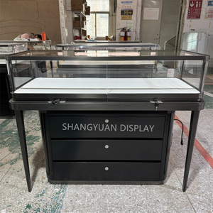 Hiện đại cổ điển bằng gỗ sơn tùy chỉnh kính trang sức hiển thị trường hợp Showcase kim loại đồ trang sức hiển thị truy cập - Product Image 2