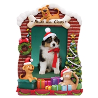 Lumière Chien & Chat Thème De Noël Cadre Photo