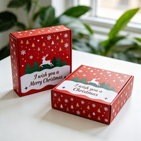 Boîte Premium Imprimée Offset Motif Forêt Hivernale et Rennes, Expédition Flash 72H, Emballage Carton Anti-écrasement