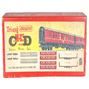รถบัสโดยสาร Plc Tri-ang R387 Oo Gauge Ckd คู่สีแดงเลือดหมู Mk1 แบบเต็มคัน บรรจุกล่อง ขายส่ง - Product Image 1