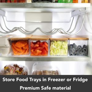 竹製ランド - 大型4インチ厚長方形竹製まな板、容器付き、食品準備ステーション、収納まな板 - Product Image 5