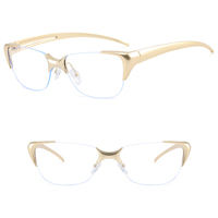 Porte-lunettes de lecture pour femmes DL Y2K Luxury Solid Anti-Blue Light avec design écologique