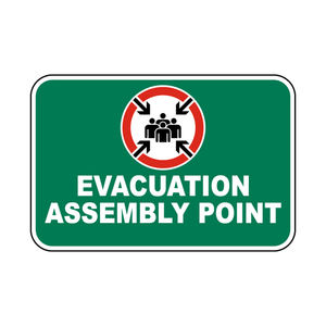 لوحة تحذير السلامة العاكسة من الالومنيوم تصلح لوضع نقاط التجميع ومنطقة الإخلاء الامنية - Product Image 5
