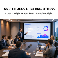 Projecteur laser commercial 4K PB60S, 6600 lumens, projecteur de simulateur de golf, zoom optique HDR, cinéma maison professionnel