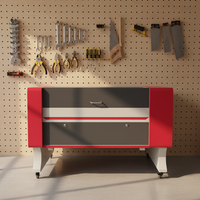 Nouvelle conception pour machine de gravure et de découpe laser CO2 9060 90x60cm Ruida pour acrylique, cuir, plastique, bois avec refroidissement par eau