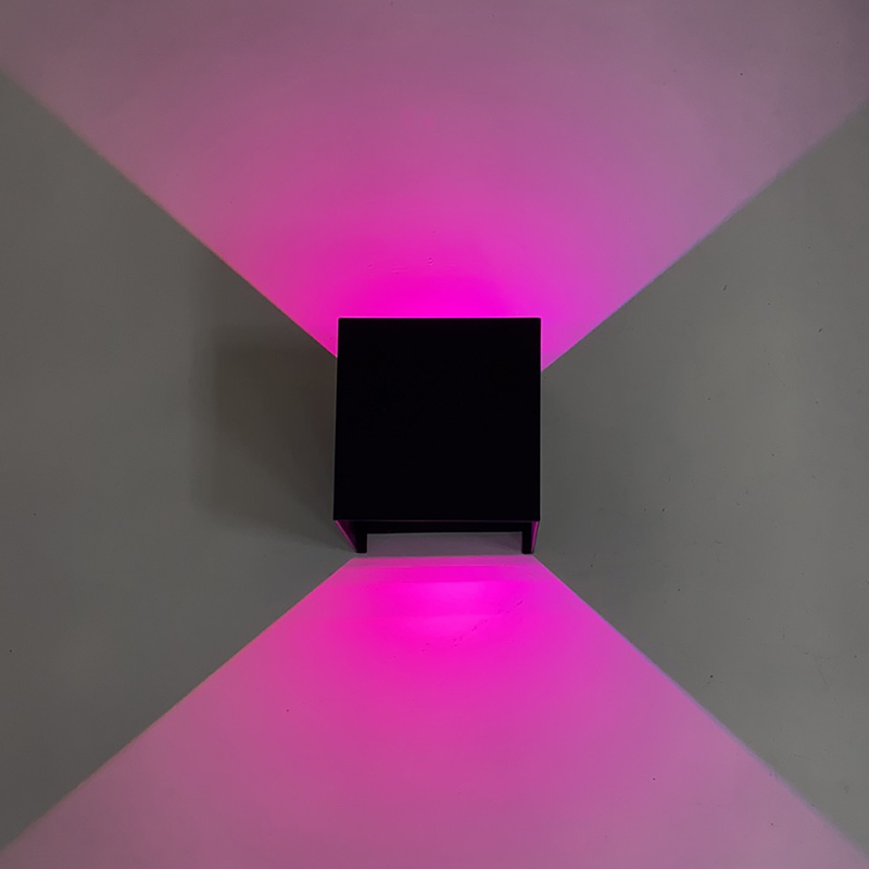 Умная уличная светодиодная настенная лампа RGB, креативные алюминиевые бра, настенные светильники для дома, лестницы, ванной, спальни, комнатный декоративный светильник, 9 Вт