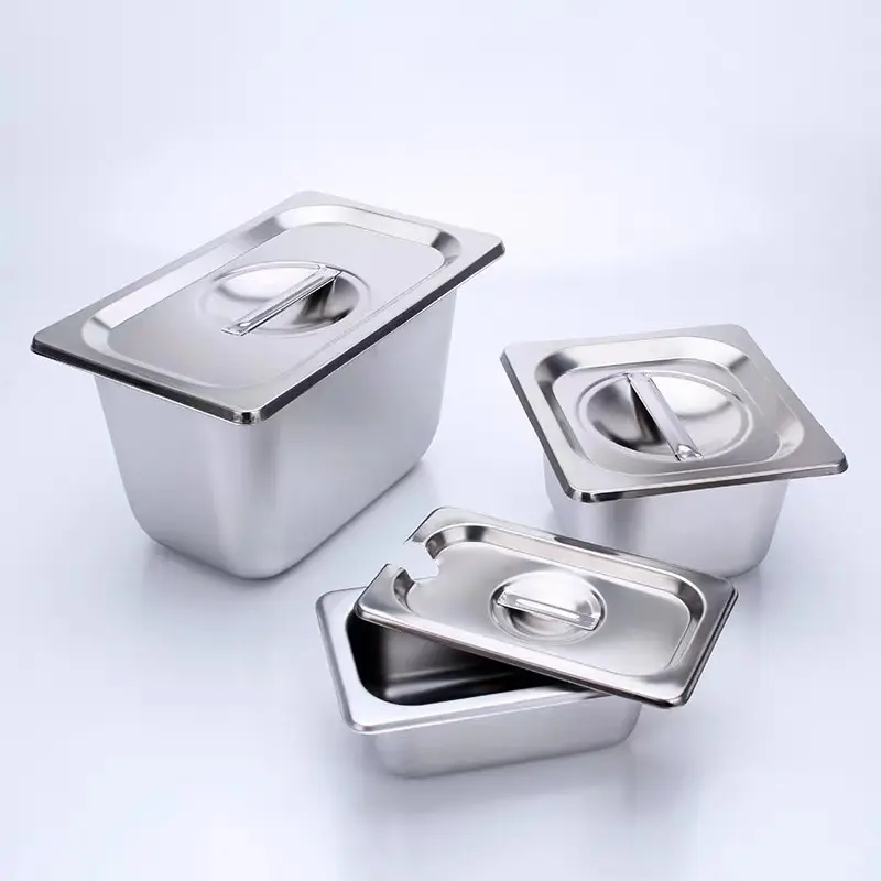 Nansheng Best Selling China Supplier Bain Marie Stainless Food Container Gn Pan Tray Gastronorm Containers