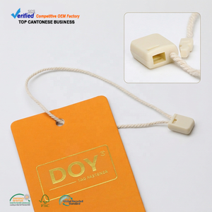 Fabricante de Cordones Ecológicos, Etiqueta de Cordón de Algodón Reciclado Beige con Logotipo Grabado Personalizado y Cierre a Presión - Product Image 2