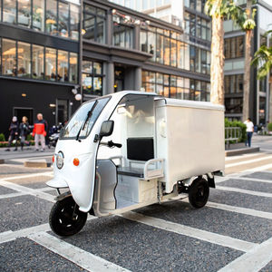 Cargo Electric Dreirad mit 800W 1000W Motor Open Cabin 60V Stahl Van Truck 400kg Nutzlast Kapazität - Product Image 3