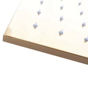 16" Stainless Steel Golden Plated Led Color Change Ceiling Light Shower - Product Image 5