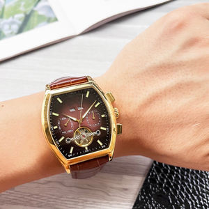 Montre unisexe classique haut de gamme 2025 à mouvement mécanique entièrement automatique, aiguilles de haute qualité, en acier inoxydable - Product Image 1