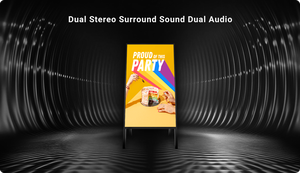 Reproductor multimedia plegable de <span class=keywords><strong>32</strong></span> pulgadas, pantalla de anuncios de señalización Digital, tienda minorista, soporte de suelo de marketing, quiosco LCD - Product Image 6