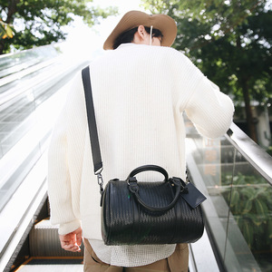 High Quality Men's Trendy PU Material <b>Handbag</b> Crossbody Street Style <b>Small</b> Shoulder Bag Character Pattern Fashionable Stylish - Product Image 3