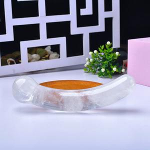 Consolador de piedras preciosas de pene de cristal natural Varita de curación de masaje sexy - Product Image 4