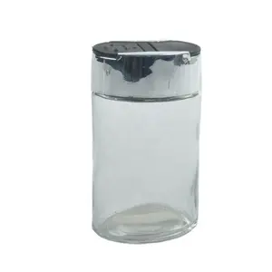 Lọ Gia Vị Thủy Tinh Hình Bầu Dục 100ML Có Kẹp Và Đề Can - Product Image 1