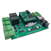Papan Ethernet Relay 2 saluran, RS232/RS485/TCP/IP komunikasi 2 Digit Input 2 tombol tekan pengontrol Relay untuk IOT