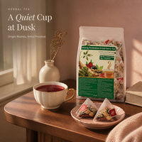 Tisane Détox aux Herbes Ginseng Dendrobium Goji Astragale Mûre Jujube Poria Yam Sachets de Thé 8g 20 Petits Sachets 160g Vente en Gros