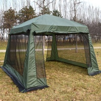 Tente de camping carrée de grande taille pour l'extérieur, protection solaire, imperméable, anti-moustiques, pliable, portable, pour la pêche, la randonnée, la plage