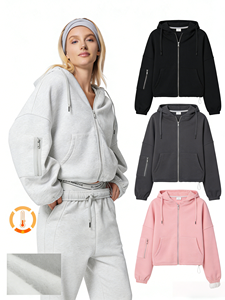 <span class=keywords><strong>Manteau</strong></span> d'hiver matelassé thermique de haute qualité pour <span class=keywords><strong>femme</strong></span>, style bomber, à capuche zippée, coupe oversize, gris <span class=keywords><strong>chiné</strong></span>, streetwear décontracté et loungewear - Product Image 1
