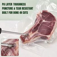 Sacs sous vide thermoscellables pré-découpés 10x15cm, qualité alimentaire, réutilisables, compatibles congélateur, pour viande, hermétiques, transparents, en vrac