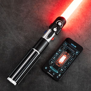 <span class=keywords><strong>Sabre</strong></span> <span class=keywords><strong>laser</strong></span> Darkwolf Lite Darth Vader en métal hautement résistant aux chocs <span class=keywords><strong>et</strong></span> durable, avec son <span class=keywords><strong>et</strong></span> lumière RGB, idéal comme cadeau de Noël - Product Image 2