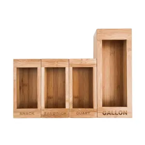 Бамбуковые кухонные ящики для хранения продуктов