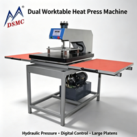 Presse à chaud semi-automatique hydraulique double station 60x80, nouvelle génération, pour cartes, étiquettes et imprimantes de papier, en acier inoxydable, garantie 3 ans